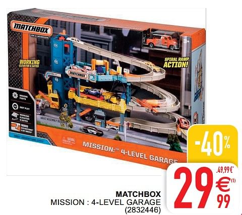 Matchbox mission best sale 4 level garage