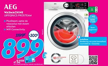 Promoties Aeg wasmachine l8feq96cs prosteam - AEG - Geldig van 30/06/2021 tot 31/07/2021 bij Krefel