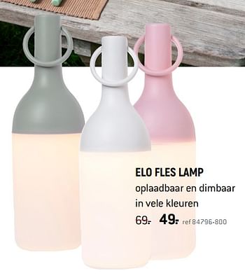 Promoties Elo fles lamp - Huismerk - Free Time - Geldig van 01/07/2021 tot 12/07/2021 bij Freetime