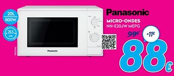 Promotions Panasonic micro-ondes nn-e20jw mepg - Panasonic - Valide de 30/06/2021 à 31/07/2021 chez Krefel