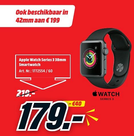 Apple watch series best sale 3 42mm media markt