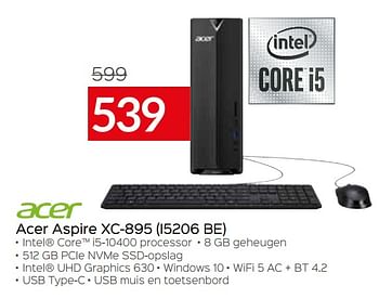Promoties Acer aspire xc-895 i5206 be - Acer - Geldig van 01/07/2021 tot 31/07/2021 bij Selexion