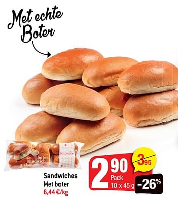 Promoties Sandwiches - Huismerk - Smatch - Geldig van 07/07/2021 tot 13/07/2021 bij Smatch