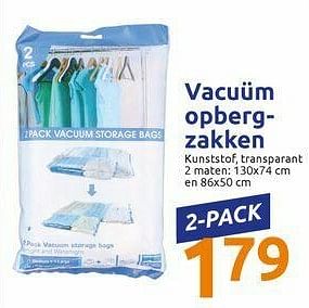 Geen weekend voldoende Huismerk - Action Vacuüm opberg- zakken - Promotie bij Action
