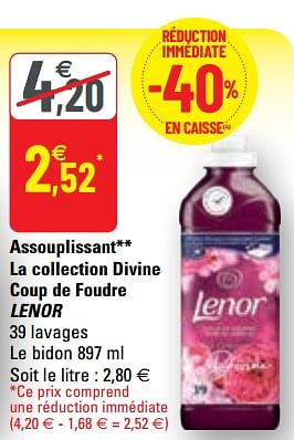 Lenor - La collection Divine - Coup de Foudre - 897 Ml