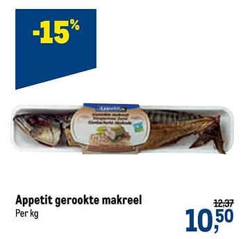 Promoties Appetit gerookte makreel - Appetit - Geldig van 14/07/2021 tot 27/07/2021 bij Makro