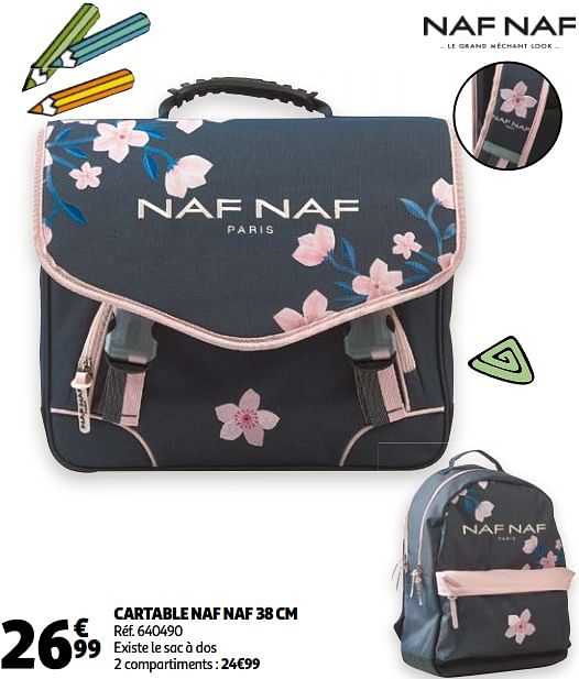 NafNaf Cartable naf naf En promotion chez Auchan Ronq