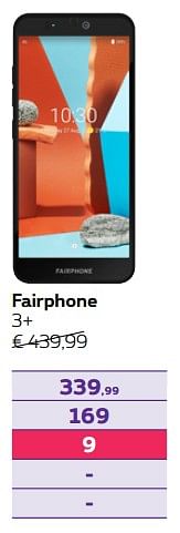 Promotions Fairphone 3+ - Fairphone - Valide de 01/07/2021 à 15/08/2021 chez Proximus