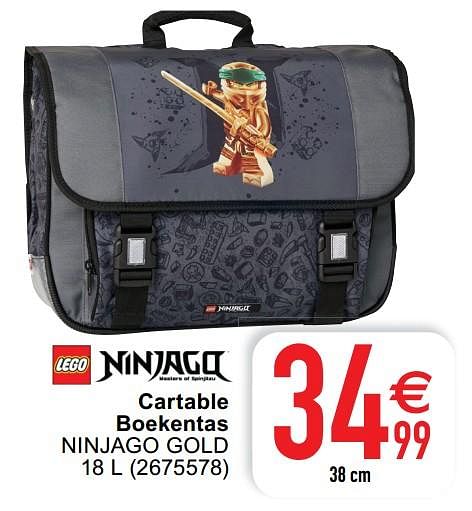 Lego Cartable boekentas ninjago gold En promotion chez Cora