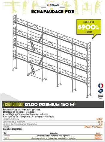 Promotions Échafaudage r200 premium - Comabi - Valide de 01/06/2021 à 30/10/2021 chez Master Pro