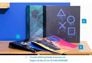 Promoties Fortnite wild card farde à anneaux a4 largeur de dos - Fortnite - Geldig van 20/07/2021 tot 17/10/2021 bij Ava