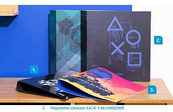 Promotions Playstation classeur a4 - Playstation - Valide de 20/07/2021 à 17/10/2021 chez Ava