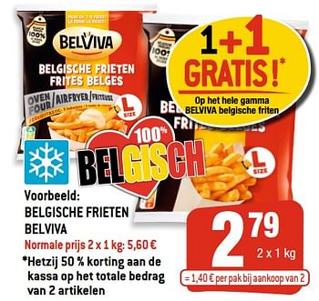 Promoties Belgische frieten belviva - Belviva - Geldig van 14/07/2021 tot 20/07/2021 bij Smatch
