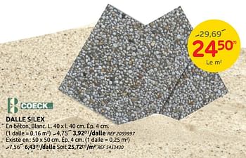 Promotions Dalle silex - Coeck - Valide de 28/07/2021 à 09/08/2021 chez Brico