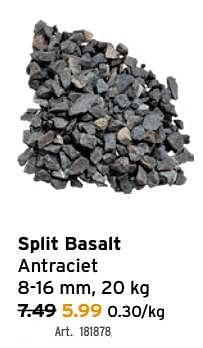 Promoties Split basalt antraciet - Huismerk - Gamma - Geldig van 28/07/2021 tot 10/08/2021 bij Gamma