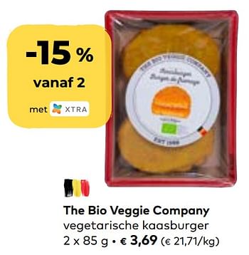 Promoties The bio veggie company vegetarische kaasburger - The Bio Veggie Company - Geldig van 14/07/2021 tot 10/08/2021 bij Bioplanet