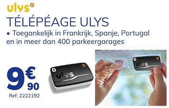 Promoties Télépéage ulys - Huismerk - Auto 5  - Geldig van 15/07/2021 tot 17/08/2021 bij Auto 5