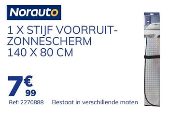 Promoties 1 x stijf voorruitzonnescherm - Norauto - Geldig van 15/07/2021 tot 17/08/2021 bij Auto 5