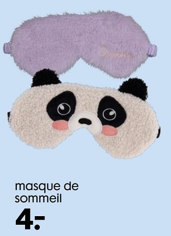 Promotions Masque de sommeil - Produit maison - Hema - Valide de 14/07/2021 à 03/08/2021 chez Hema