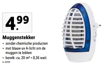 Promoties Muggenstekker - Huismerk - Lidl - Geldig van 26/07/2021 tot 31/07/2021 bij Lidl