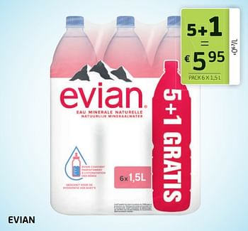 Promoties Evian - Evian - Geldig van 30/07/2021 tot 12/08/2021 bij BelBev