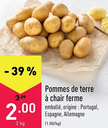 Promotions Pommes de terre à chair ferme - Produit maison - Aldi - Valide de 26/07/2021 à 06/08/2021 chez Aldi