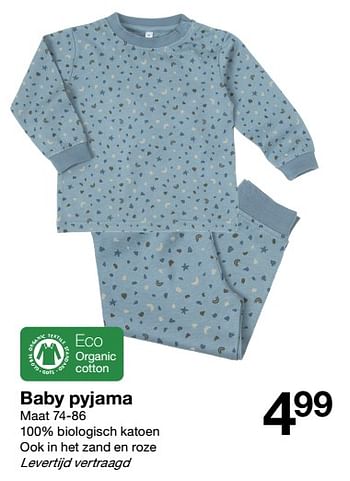 Promoties Baby pyjama - Huismerk - Zeeman  - Geldig van 24/07/2021 tot 30/07/2021 bij Zeeman