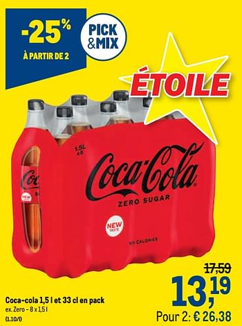 Promotions Coca-cola zero - Coca Cola - Valide de 28/07/2021 à 10/08/2021 chez Makro