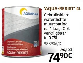 Promoties Aqua-resist - Aquaplan - Geldig van 19/07/2021 tot 15/08/2021 bij HandyHome
