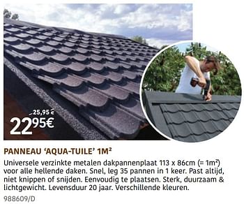 Promoties Panneau aqua-tuile - Aquaplan - Geldig van 19/07/2021 tot 15/08/2021 bij HandyHome