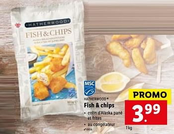 Promoties Fish + chips - Hatherwood - Geldig van 02/08/2021 tot 07/08/2021 bij Lidl