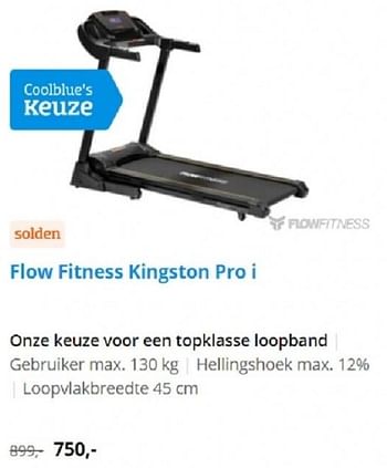 Promoties Flow fitness kingston pro i - Flow Fitness - Geldig van 21/07/2021 tot 03/08/2021 bij Coolblue