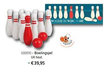 Promoties Bowlingspel - Egmont - Geldig van 01/04/2021 tot 31/08/2021 bij Krokodil