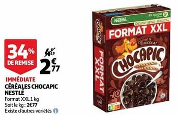 Promotions Céréales chocapic nestlé - Nestlé - Valide de 27/07/2021 à 08/08/2021 chez Auchan Ronq