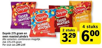 Promoties Duyvis en oven roasted pinda`s - Duyvis - Geldig van 26/07/2021 tot 01/08/2021 bij Albert Heijn
