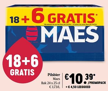 Promoties Pilsbier maes - Maes - Geldig van 29/07/2021 tot 04/08/2021 bij Delhaize