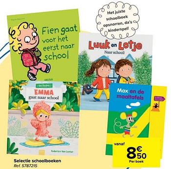 Promotions Selectie schoolboeken - Produit maison - Carrefour  - Valide de 28/07/2021 à 06/09/2021 chez Carrefour