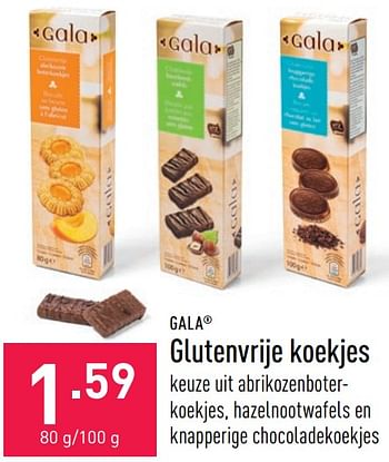 Promoties Glutenvrije koekjes - Gala - Geldig van 02/08/2021 tot 13/08/2021 bij Aldi