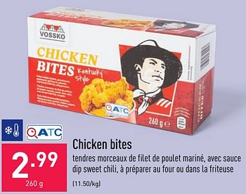 Promotions Chicken bites - Produit maison - Aldi - Valide de 02/08/2021 à 13/08/2021 chez Aldi