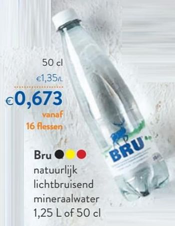 Promoties Bru natuurlijk lichtbruisend mineraalwater - Bru - Geldig van 28/07/2021 tot 10/08/2021 bij OKay