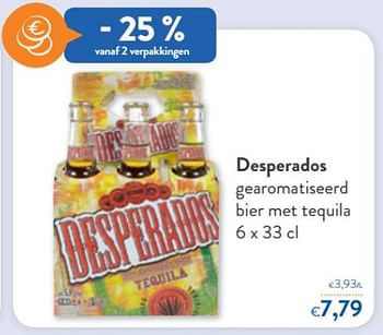 Promotions Desperados gearomatiseerd bier met tequila - Desperados - Valide de 28/07/2021 à 10/08/2021 chez OKay