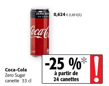 Promoties Coca-cola zero sugar - Coca Cola - Geldig van 28/07/2021 tot 10/08/2021 bij Colruyt