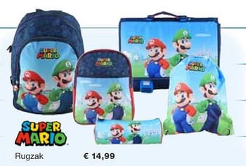 Promoties Rugzak - Super Mario - Geldig van 01/08/2021 tot 12/09/2021 bij Europoint