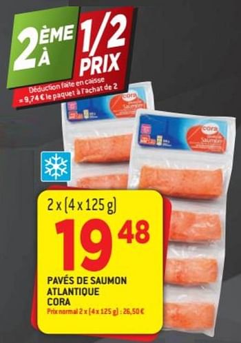 Promoties Pavés de saumon atlantique cora - Huismerk - Match - Geldig van 28/07/2021 tot 10/08/2021 bij Match