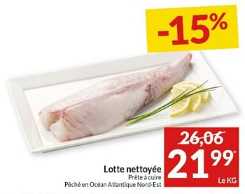 Promotions Lotte nettoyée - Produit maison - Intermarche - Valide de 03/08/2021 à 08/08/2021 chez Intermarche