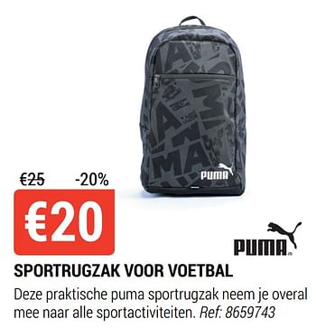 Promotions Sportrugzak voor voetbal - Puma - Valide de 18/08/2021 à 12/09/2021 chez Decathlon