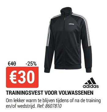 Promoties Trainingsvest voor volwassenen - Adidas - Geldig van 18/08/2021 tot 12/09/2021 bij Decathlon