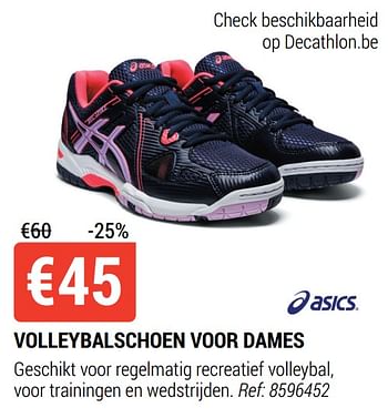 Promoties Volleybalschoen voor dames - Asics - Geldig van 18/08/2021 tot 12/09/2021 bij Decathlon
