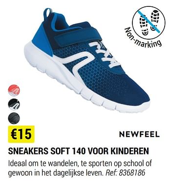 Promoties Sneakers soft 140 voor kinderen - Newfeel - Geldig van 18/08/2021 tot 12/09/2021 bij Decathlon