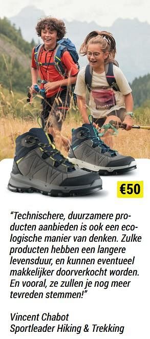 Promoties Vincent chabot sportleader hiking + trekking - Vincent Chabot - Geldig van 18/08/2021 tot 12/09/2021 bij Decathlon